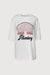 Vintage style graphic t-shirt in white — main image