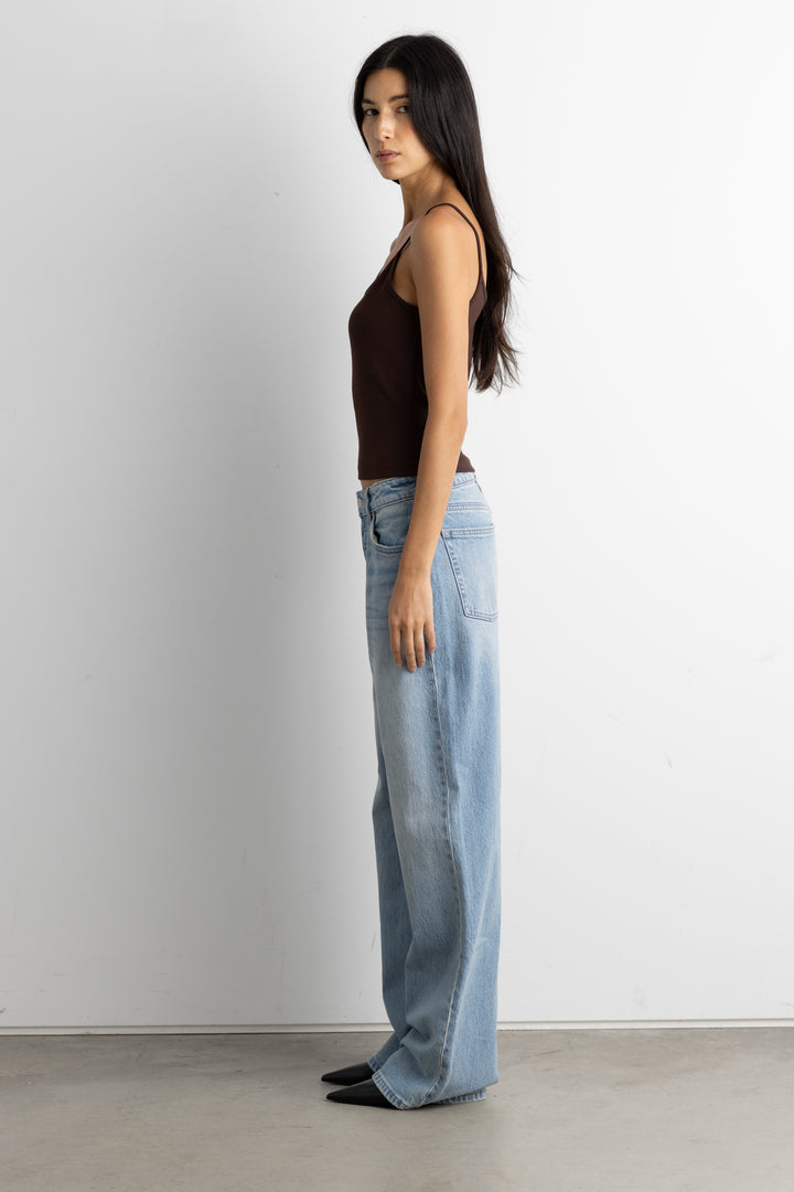 FORM CAMI TANK TOP in Coffee Bean — alternate angle