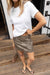 White cotton jersey crewneck t-shirt in white — main image