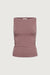 Ruched high neck tank top in rose taupe — main image