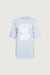 Graphic print t-shirt in blue mist — main image