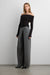 Off the shoulder long sleeve top in black — main image