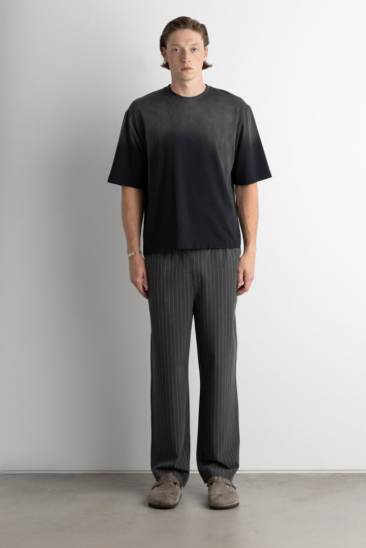 RELAXED BOXY BLEACH SPRAYED TEE in GD Grey — alternate angle