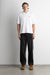 Oversized boxy polo in white — main image
