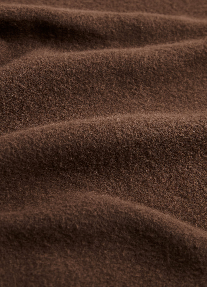 OVERSIZED CREWNECK SWEATSHIRT in Coffee Bean — alternate angle