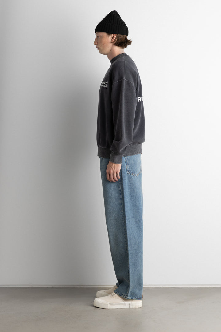 OVERSIZED CREWNECK SWEATSHIRT in GD Grey — alternate angle