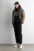 Relaxed varsity graphic hoodie in navy blue — main image
