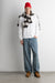 Relaxed long sleeve crewneck t-shirt in white — main image
