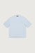 Relaxed boxy basic tee with pocket in blue mist — main image