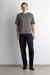 Relaxed boxy basic tee with pocket in dark gull grey — main image