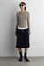 Open back long sleeve top in brindle — main image