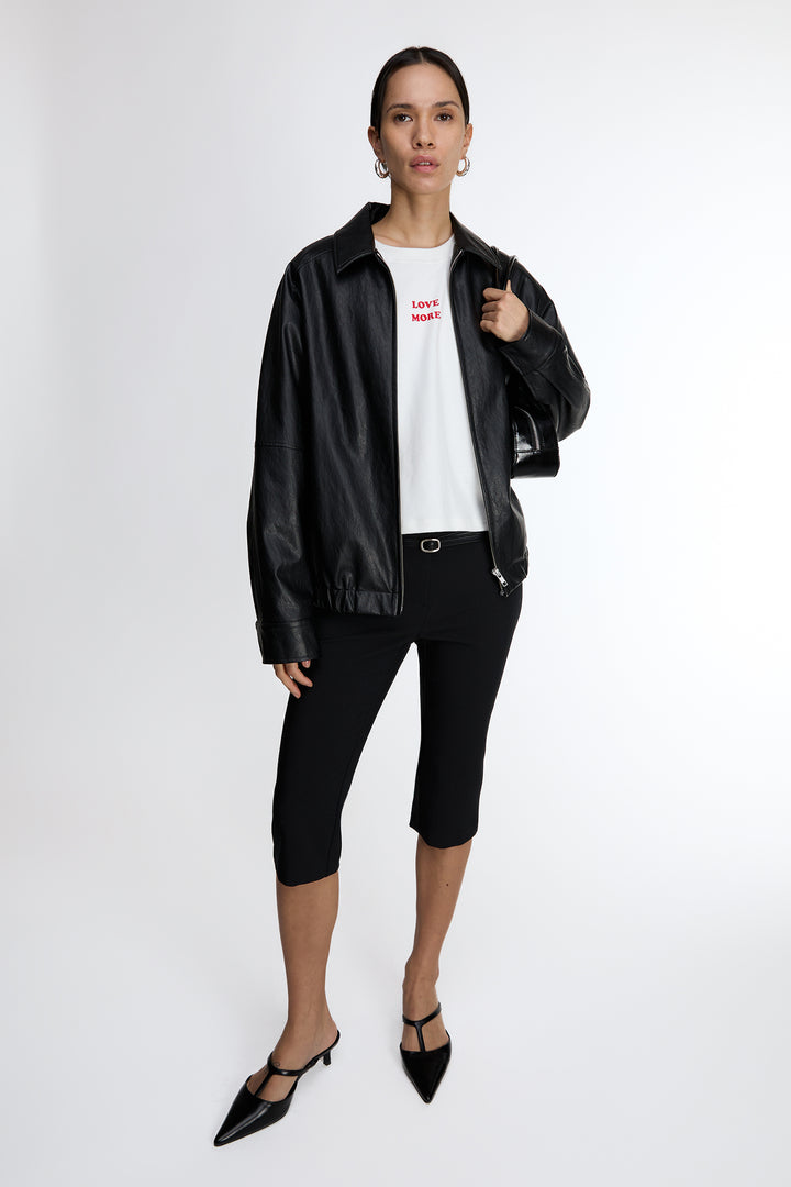 LOVE MORE GRAPHIC TOP in Ivory — alternate angle