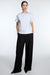Soft fleece t-shirt in melange grey — main image
