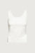 Ultra soft textured tank top in ivory — main image
