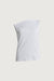 100% cotton boat neckline tank in white — main image
