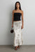 Cropped tube top in black — main image