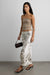 Cropped tube top in desert taupe — main image