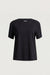 100% cotton relaxed fit t-shirt in black — main image