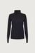 Mockneck top in black — main image
