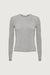 Soft classic long sleeve top in medium grey — main image