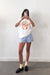 Spaghetti graphic t-shirt in white — main image