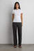 Cotton jersey slim fit t-shirt in white — main image
