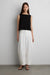 Cotton blend sleeveless tank top in black — main image