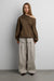 Slouchy oversized hoodie in canteen — main image