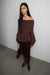 Slouchy oversized hoodie in chocolate martini — main image