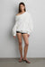 Slouchy oversized hoodie in cream — main image