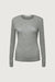 Classic tencel long sleeve top in gray — main image