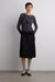 Heathered overlay top in charcoal — main image