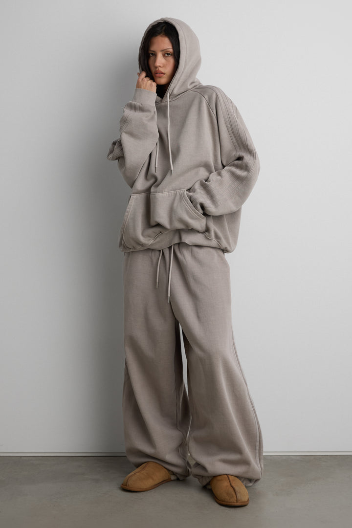 FLEECE STUDIO BOYFRIEND TRACK HOODIE