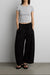 Cropped t-shirt in medium heather grey — main image