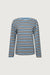 Striped pullover shirt in blue stripe — main image
