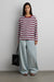 Striped pullover shirt in red stripe — main image