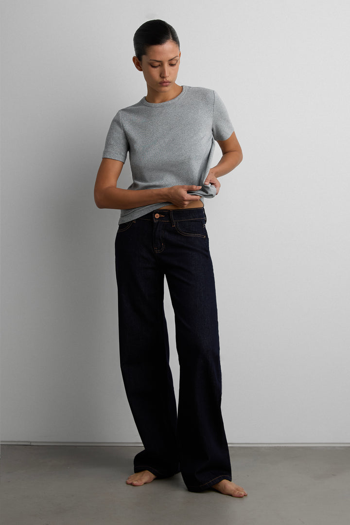 CLOUD CLASSIC FIT T-SHIRT in Medium Heather Grey — alternate angle