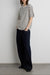 Striped cotton t-shirt in cream — main image