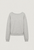 U-neck pullover shirt in gray — main image