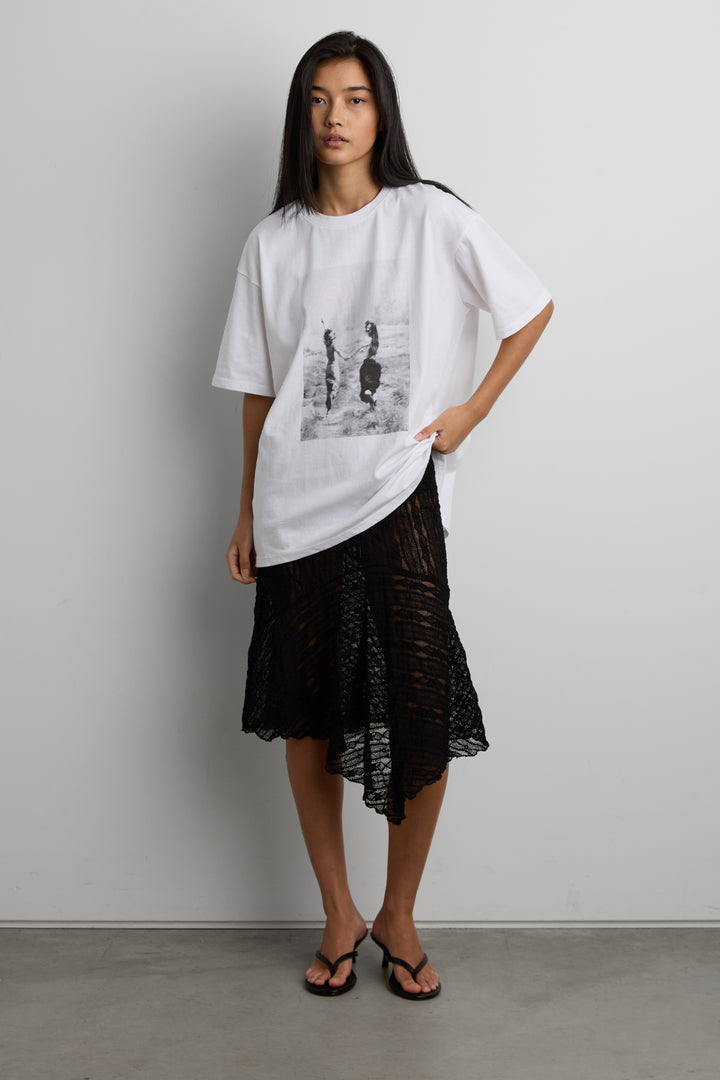 FRIENDSHIP GRAPHIC T-SHIRT in White — alternate angle