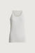 Scoop neck textured tank top in light oatmeal — main image