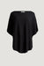 Relaxed lightweight knit top in black — main image