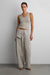 Scoop neck tank top in gray — main image