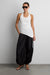 Asymmetrical tank top in ivory — main image