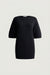 Oversized crewneck t-shirt in charcoal — main image
