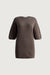 Oversized crewneck t-shirt in gray — main image