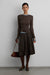 Long sleeve knit t-shirt in ash brown — main image