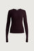 Long sleeve knit t-shirt in fig — main image