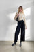 Turtleneck top in black — image
