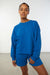 Oversized sweatshirt in classic blue — main image